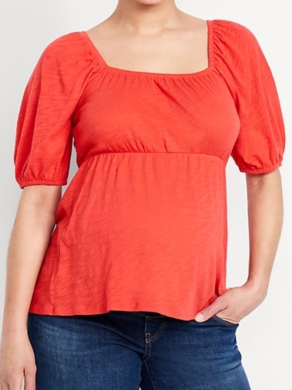 Maternity Puff Sleeve Top